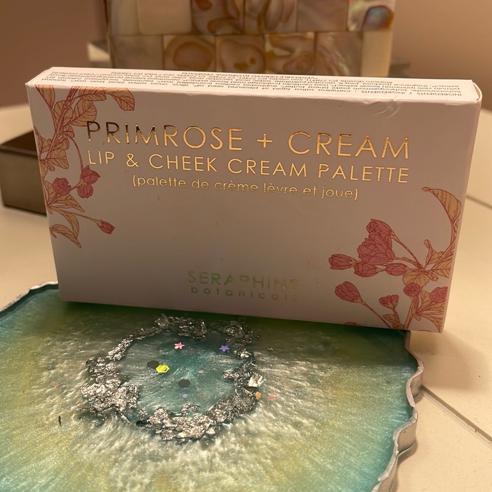 Seraphine Botanicals Primrose + cream lip & cheek cream palette